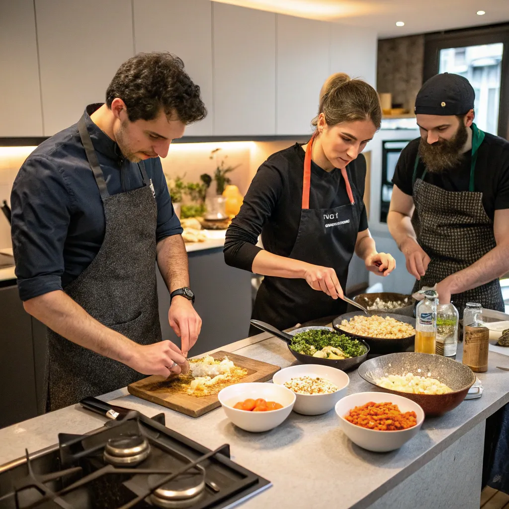 ZYVARLONETH team cooking together